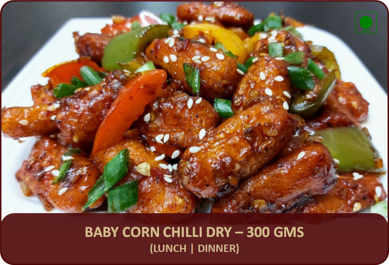 Baby Corn Chilli Dry - 300 Gms