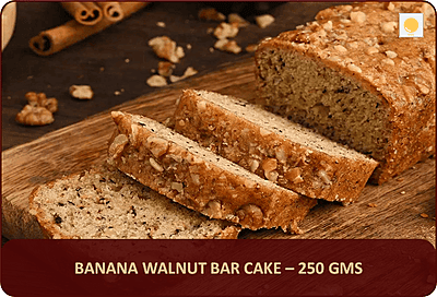 TB - Banana Walnut Bar Cake - 200 Gms