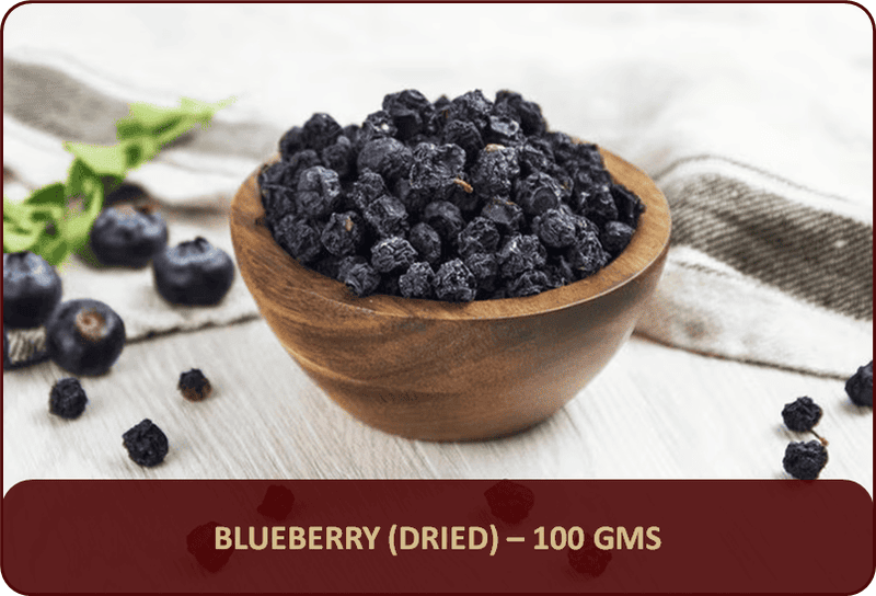 Blueberry (Dried) - 100 Gms