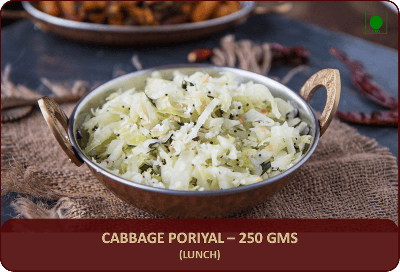 Cabbage Poriyal - 250 Gms