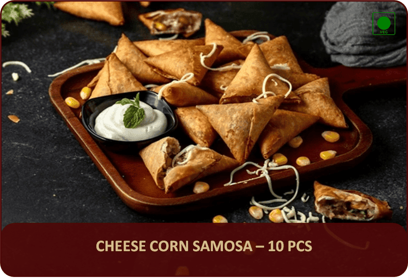 SM - Cheese Corn Samosa - 10 Pcs