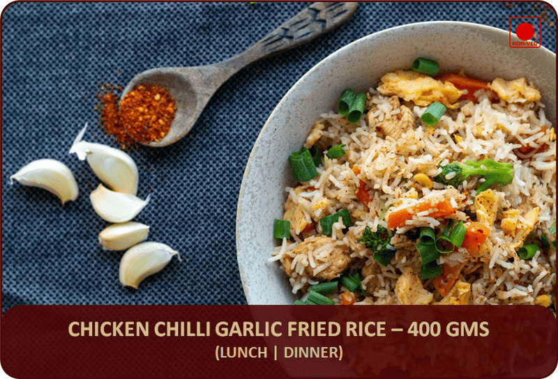 Chicken Chilly Garlic Fried Rice - 400 Gms