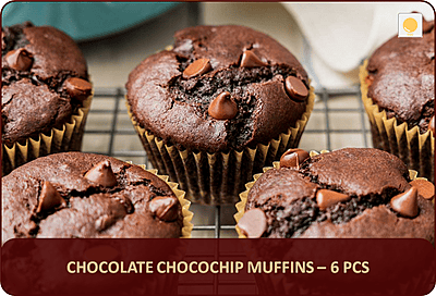 TB - Chocolate Chocochip Muffins - 6 Pcs