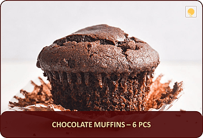 TB - Chocolate Muffins - 6 Pcs