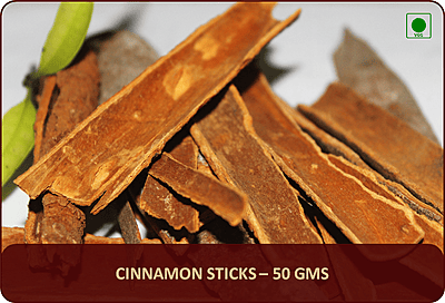 Cinnamon (Sticks) - 50 Gms