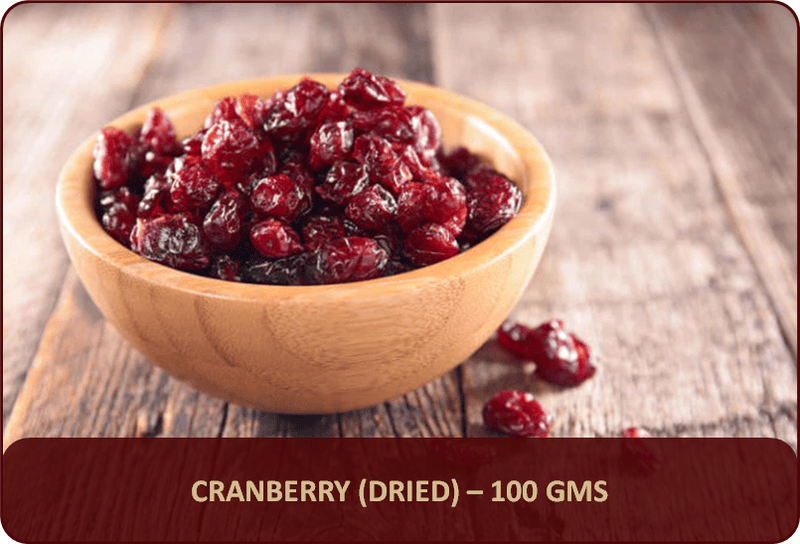 Cranberry (Dried) - 100 Gms