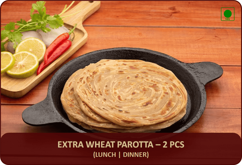 Extra Wheat Parotta - 2 Pcs