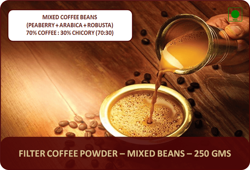Filter Coffee Powder (Mixed Beans) - 250 Gms
