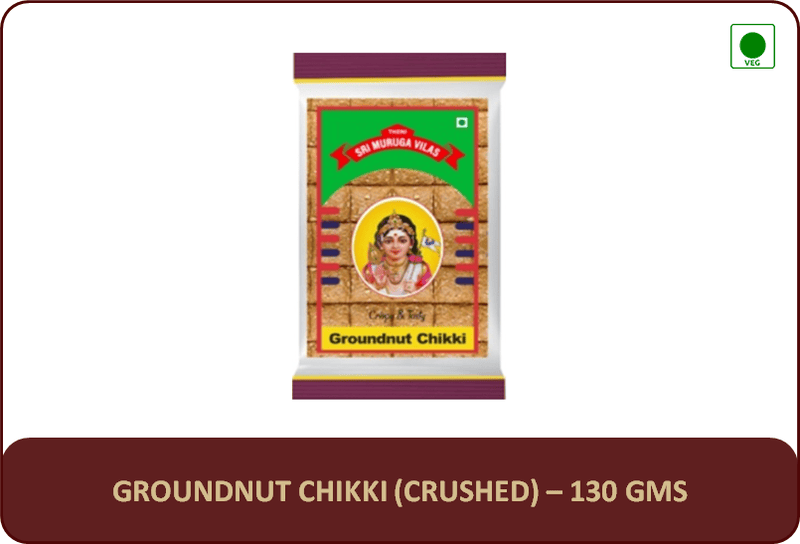 Groundnut Chikki (Crushed) - 180 Gms