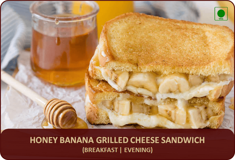 Honey Banana Grilled Cheese Sandwich