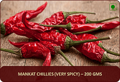 Mankat Chillies (Very Spicy) - 200 Gms