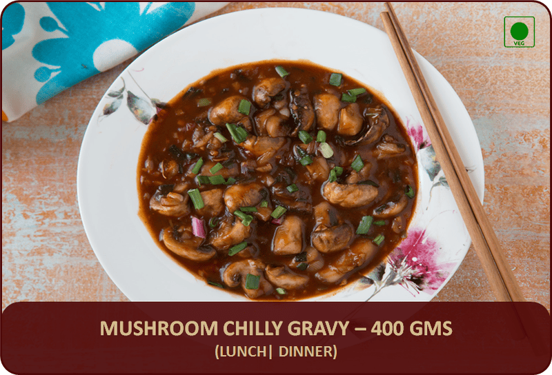 Mushroom Chilli Gravy - 400 Gms