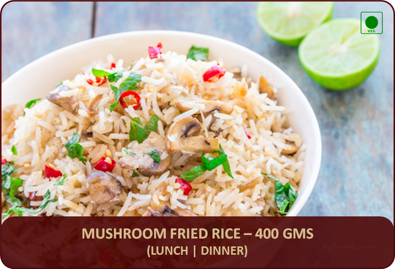 Mushroom Fried Rice - 400 Gms
