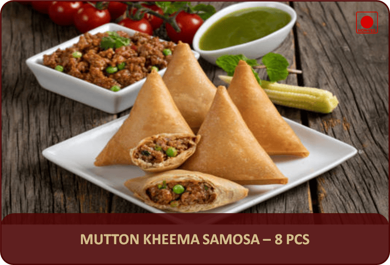 SM - Mutton Kheema Samosa - 8 Pcs