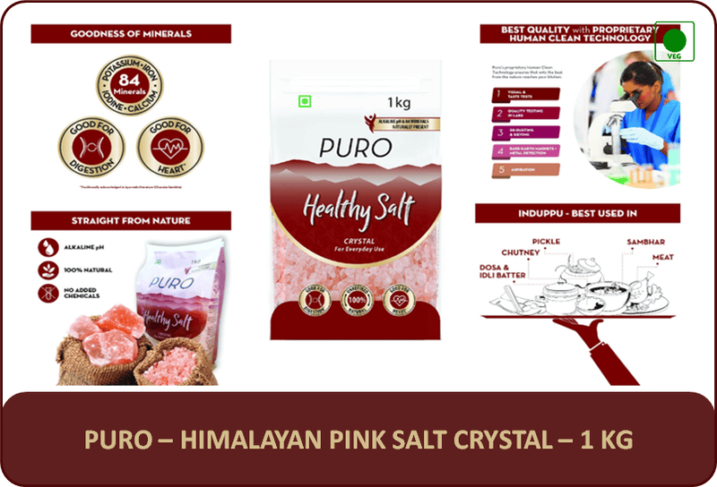 Puro Healthy Salt Crystals - 1 Kg