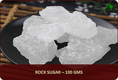 Unrefined Rock Sugar - 100 Gms