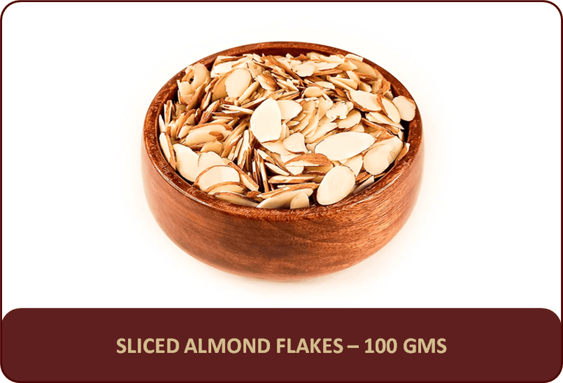 Sliced Almond Flakes - 100 Gms