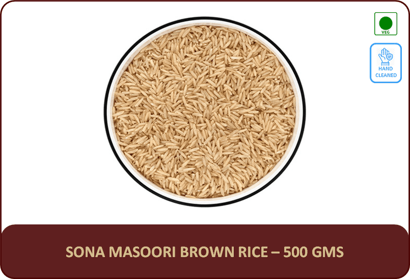 Sona Masoori Brown Rice - 1 Kg
