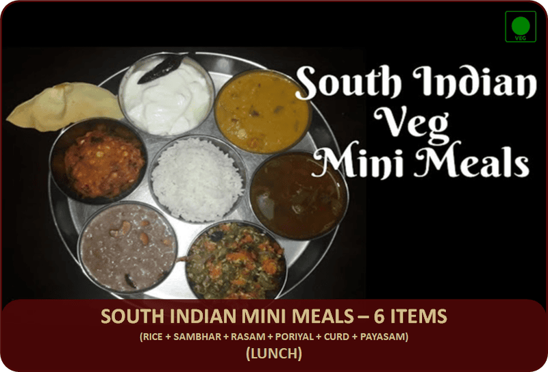 South Indian Mini Meals - 6 Items