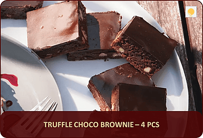 TB - Truffle Choco Brownie - 4 Pcs