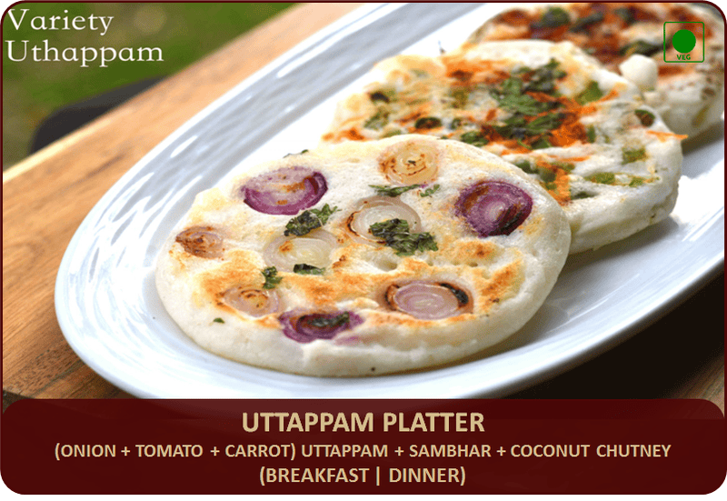 Uttapam Platter - 3 Pcs