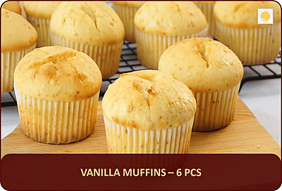 TB - Vanilla Muffins - 6 Pcs