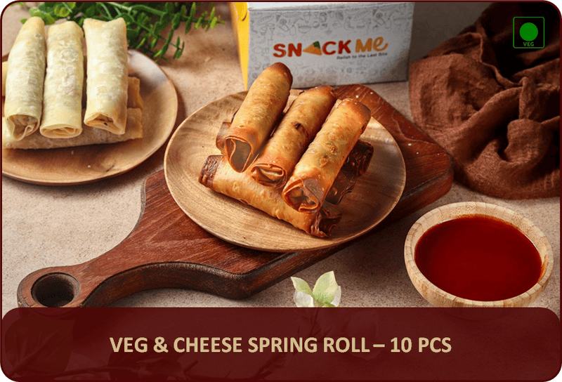 SM - Veg & Cheese Spring Roll - 10 Pcs