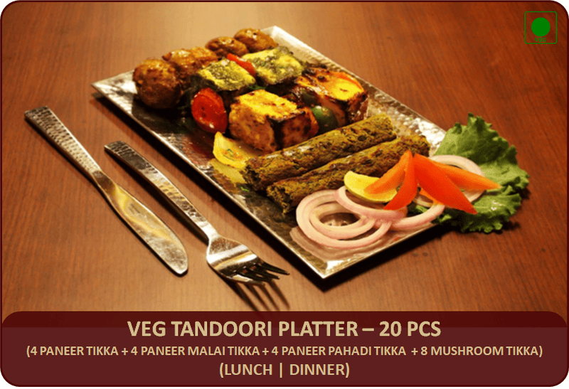 TND - Veg Tandoori Platter - 20 Pcs