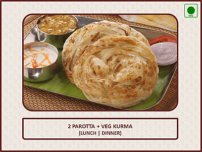 Parotta + Veg Kurma - 2 Pcs