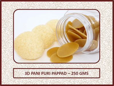 3D Pani Puri Pappad - 250 Gms