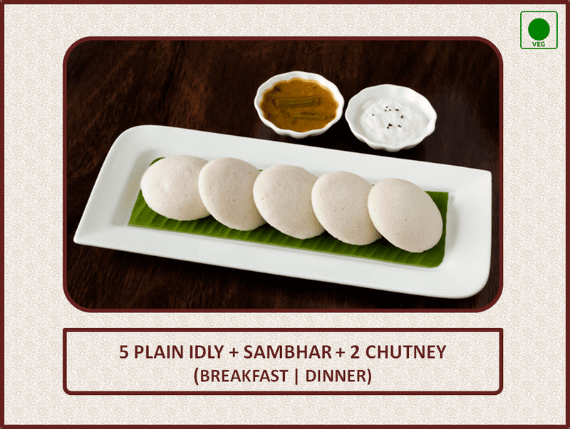Plain Idly (Breakfast) - 5 Nos Plain Idly (Breakfast) - 5 Nos