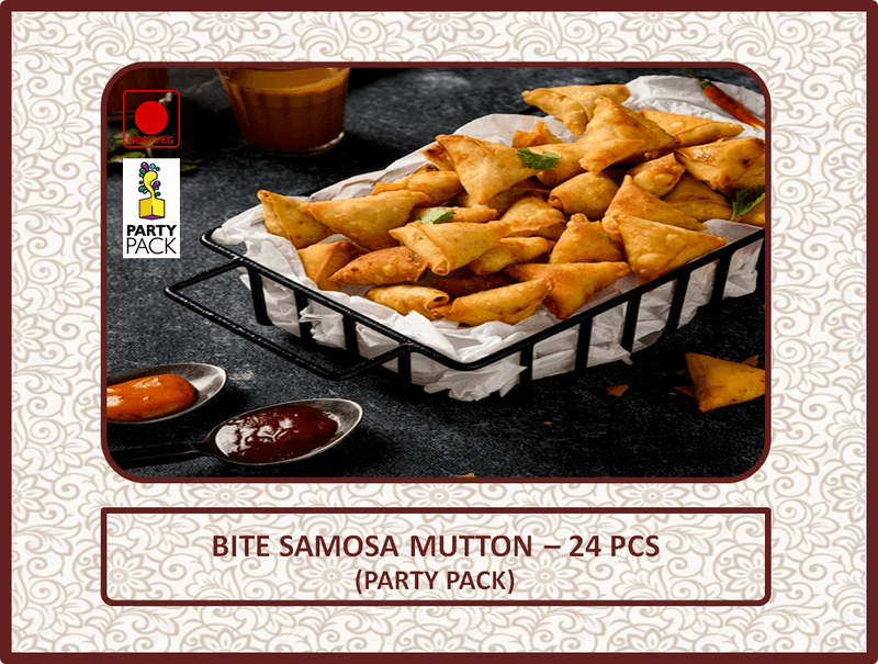 Bite Samosa Mutton - 24 Pcs