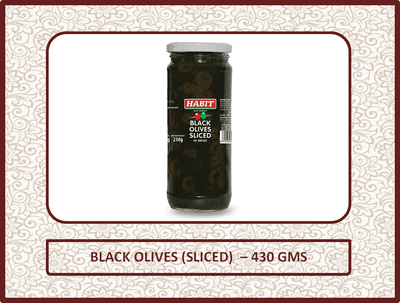 Black Olives (Sliced) - 430 Gms