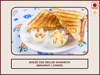 Boiled Egg Grilled Sandwich