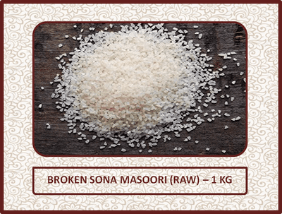 Broken Sona Masoori (Raw) - 1 Kg
