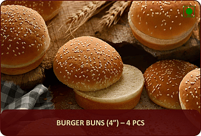 TB - Burger Bun - 4 Pcs (4")