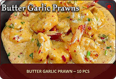 Butter Garlic Prawn - 10 Pcs