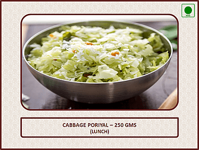 Cabbage Poriyal - 300 Gms