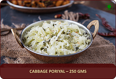 Cabbage Poriyal - 250 Gms