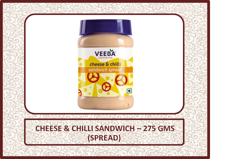 Cheese & Chilli Sandwich Spread - 275 Gms Cheese & Chilli Sandwich Spread - 275 Gms