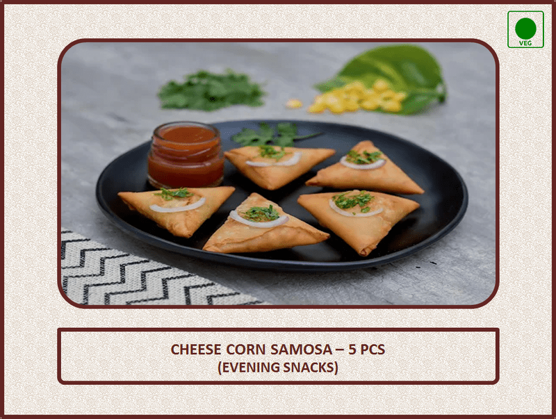 Cheese Corn Samosa 5 Pcs