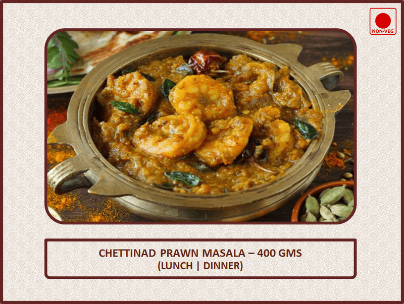 Chettinad Prawn Masala - 400 Gms