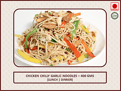 Chicken Chilli Garlic Noodles - 400 Gms