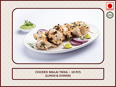 Chicken Malai Tikka - 10 Pcs