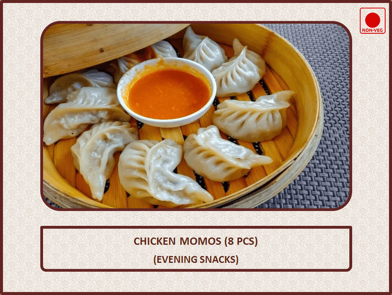 Chicken Momos - 8 Pcs