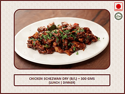 Chicken Schezwan Dry (B/L) - 300 Gms