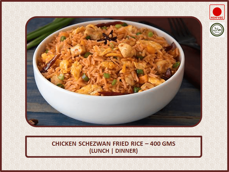 Chicken Schezwan Fried Rice - 400 Gms