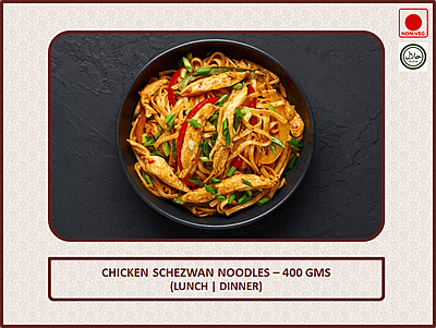 Chicken Schezwan Noodles - 400 Gms