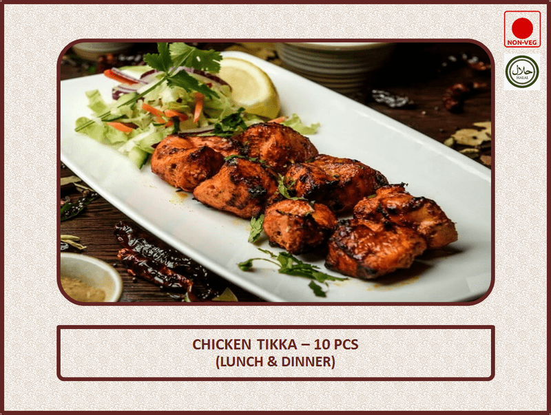 Chicken Tikka - 10 Pcs