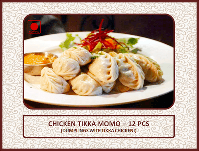 Chicken Tikka Momo - 12 Pcs